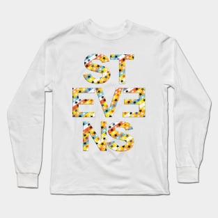 Stevens, name, typography Long Sleeve T-Shirt